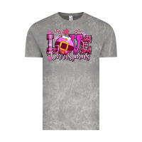 Love Christmas Pink Vintage Tee | Teevron
