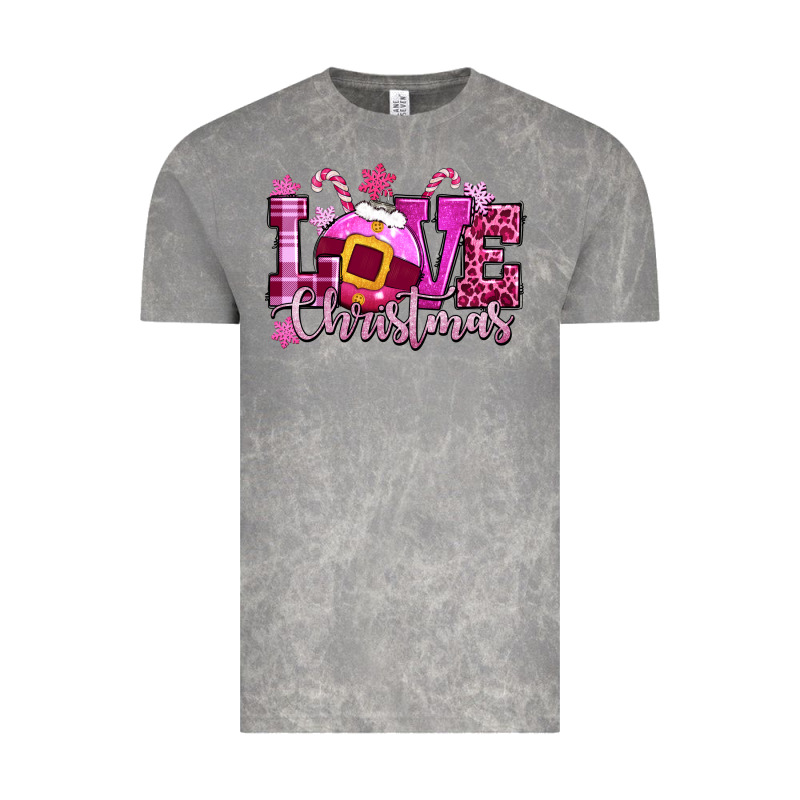 Love Christmas Pink Vintage Tee by CowGirlArtShop | Teevron