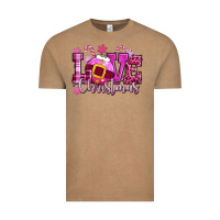 Vintage Coffee love christmas pink Vintage Tee - CowGirlArtShop