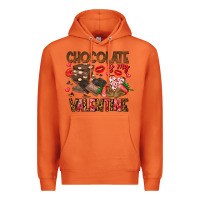 Carrot Chcolate is my Valentine Premium Hoodie - CowhideDigitalArt