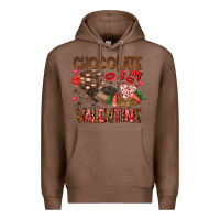 Chestnut Chcolate is my Valentine Premium Hoodie - CowhideDigitalArt