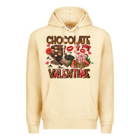 Pina Colada Chcolate is my Valentine Premium Hoodie - CowhideDigitalArt