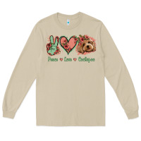 Mushroom Peace Love Cockapoo Long Sleeve Tee - Jasminsmagicworld