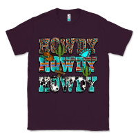 Plum Western Howdy Howdy Howdy Classic Tee - HowdyJamesFarm