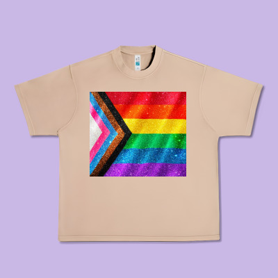 Pride Flag Urban Heavy Tee Designed By Cowgirlartshop
