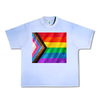 Grape Ice Pride flag Urban Heavy Tee - CowGirlArtShop
