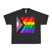 Pigment Black Pride flag Urban Heavy Tee - CowGirlArtShop