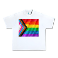 White Pride flag Urban Heavy Tee - CowGirlArtShop