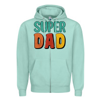 Seafoam super dad Zipper Hoodie - Artiststas