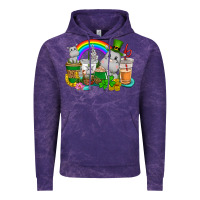 Cloud Purple St. Patrick's Hippopotamus coffee cups Vintage Hoodie - CowGirlArtShop