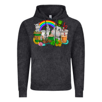 Vintage Black St. Patrick's Hippopotamus coffee cups Vintage Hoodie - CowGirlArtShop