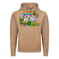 Vintage Coffee St. Patrick's Hippopotamus coffee cups Vintage Hoodie - CowGirlArtShop