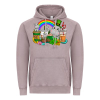 Vintage Zinc St. Patrick's Hippopotamus coffee cups Vintage Hoodie - CowGirlArtShop