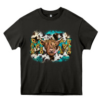 Asphalt highland cow mom Heavy Core Tee - JahusDesignShop