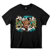 Black highland cow mom Heavy Core Tee - JahusDesignShop