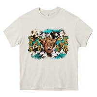 Cream highland cow mom Heavy Core Tee - JahusDesignShop