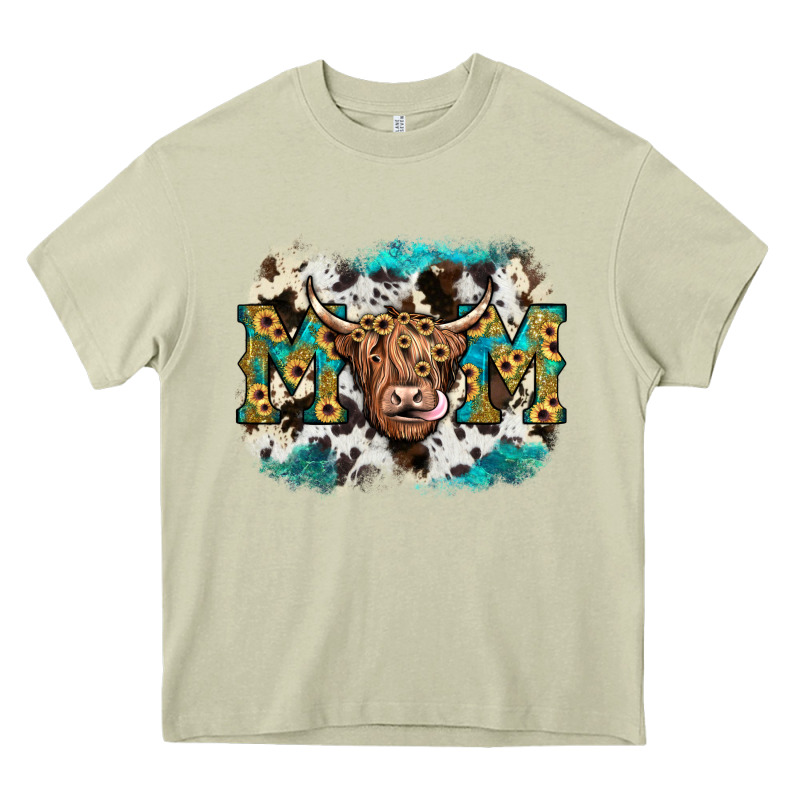 Highland Cow Mom Heavy Core Tee by JahusDesignShop | Teevron