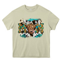 Mossy highland cow mom Heavy Core Tee - JahusDesignShop