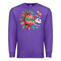 Purple western  nurse medical instruments Premium Sweatshirt - BarkalooDesign
