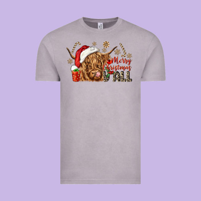 Merry Christmas Yall Vintage Tee Designed By Cowgirlartshop