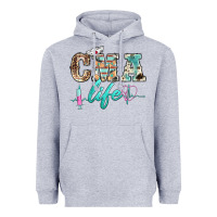 Heather Grey western nurse cma life Heavyweight Hoodie - BarkalooDesign