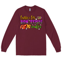 Burgundy laissez les bon temps rouler olivia  (1) Long Sleeve Tee - OliviaCreatesArt