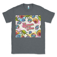 Charcoal Heather summer vibes with sea shells Classic Tee - TumblerDesignByShophia