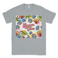 Heather Grey summer vibes with sea shells Classic Tee - TumblerDesignByShophia