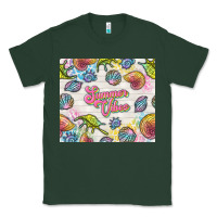 Sports Green summer vibes with sea shells Classic Tee - TumblerDesignByShophia