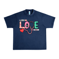 Navy Love Nursing Urban Heavy Tee - CowGirlArtShop
