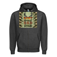 Charcoal Heather best buckin' dad ever Zipper Hoodie - Artiststas