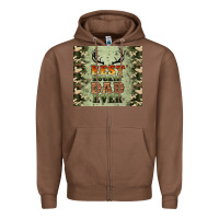 Chestnut best buckin' dad ever Zipper Hoodie - Artiststas