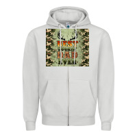 Dove Grey best buckin' dad ever Zipper Hoodie - Artiststas