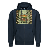 Navy best buckin' dad ever Zipper Hoodie - Artiststas