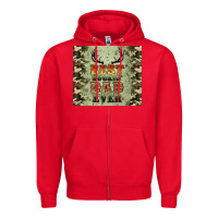 Red best buckin' dad ever Zipper Hoodie - Artiststas