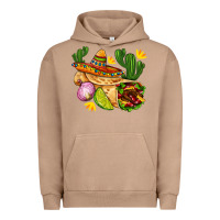 Pigment Burro burrito  with sombrero and union with cactus Urban Hoodie - AdoDesignShop