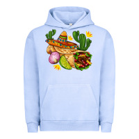 Pigment Grape Ice burrito  with sombrero and union with cactus Urban Hoodie - AdoDesignShop