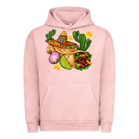 Burrito  With Sombrero And Union With Cactus Urban Hoodie | Teevron
