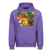 Tulip burrito  with sombrero and union with cactus Urban Hoodie - AdoDesignShop