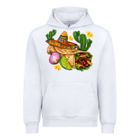 White burrito  with sombrero and union with cactus Urban Hoodie - AdoDesignShop