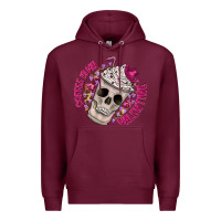 Burgundy Coffee is my Valentine Premium Hoodie - CowhideDigitalArt