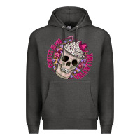 Charcoal Heather Coffee is my Valentine Premium Hoodie - CowhideDigitalArt