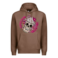 Chestnut Coffee is my Valentine Premium Hoodie - CowhideDigitalArt