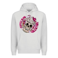 Dove Grey Coffee is my Valentine Premium Hoodie - CowhideDigitalArt