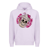 Lilac Coffee is my Valentine Premium Hoodie - CowhideDigitalArt