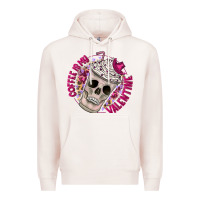 Pale Pink Coffee is my Valentine Premium Hoodie - CowhideDigitalArt