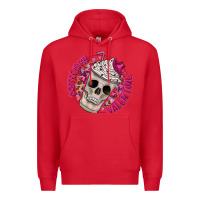 Red Coffee is my Valentine Premium Hoodie - CowhideDigitalArt