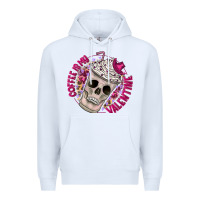 White Coffee is my Valentine Premium Hoodie - CowhideDigitalArt