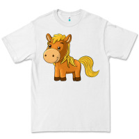 White cute horse Premium Tee - texasbilliewilder