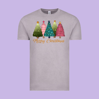 Merry Christmas Trees Vintage Tee Designed By Cowgirlartshop